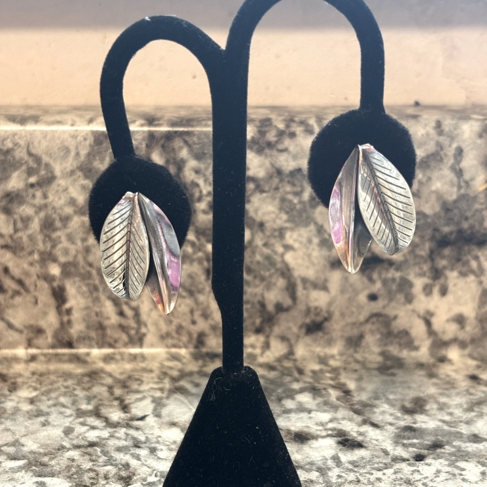 Anton Michelson Antique Sterling Silver Earrings